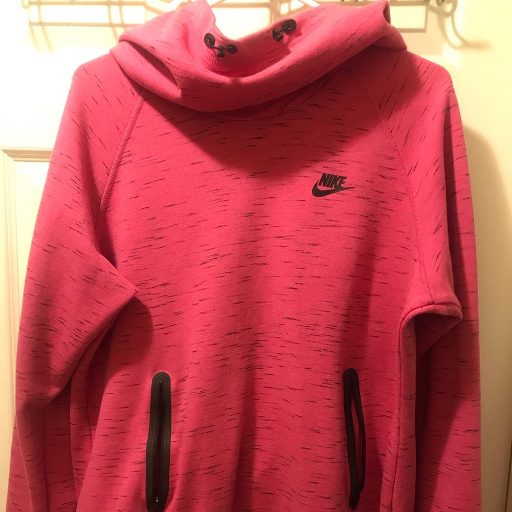 Womens XL Nike pink hooded sweatshirt
